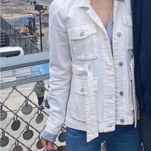 Abercrombie Denim Jean Jacket White XS